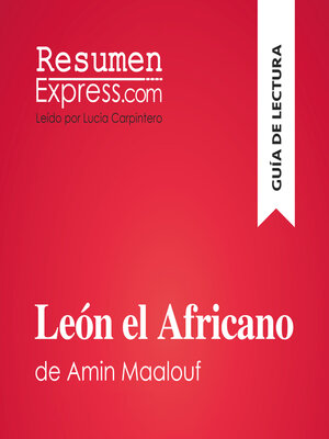 cover image of León el Africano de Amin Maalouf (Guía de lectura)